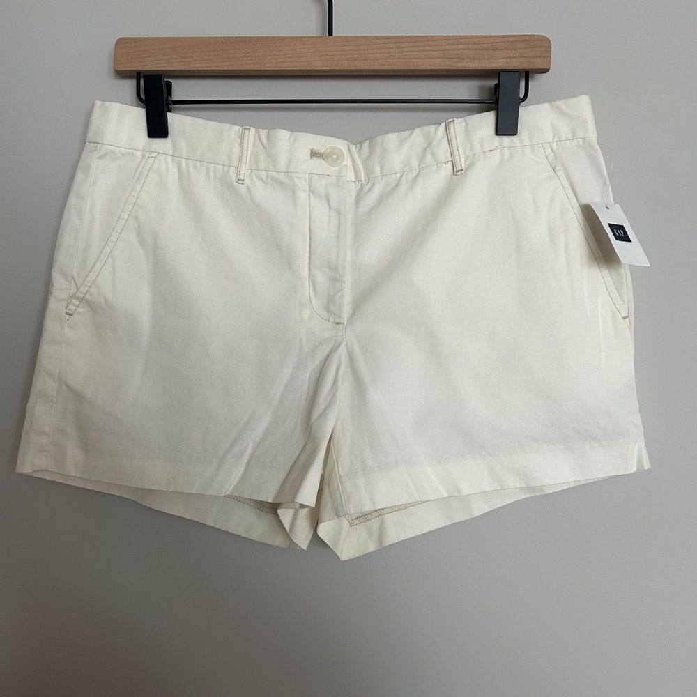 Gap White Ivory Cotton Shorts